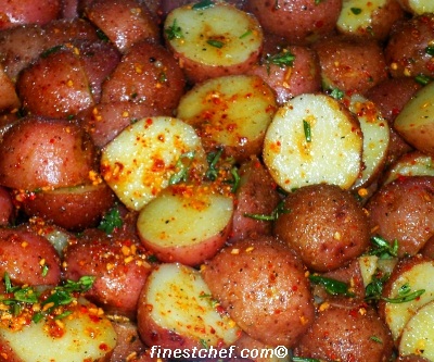 Herbed roasted red potatoes picture